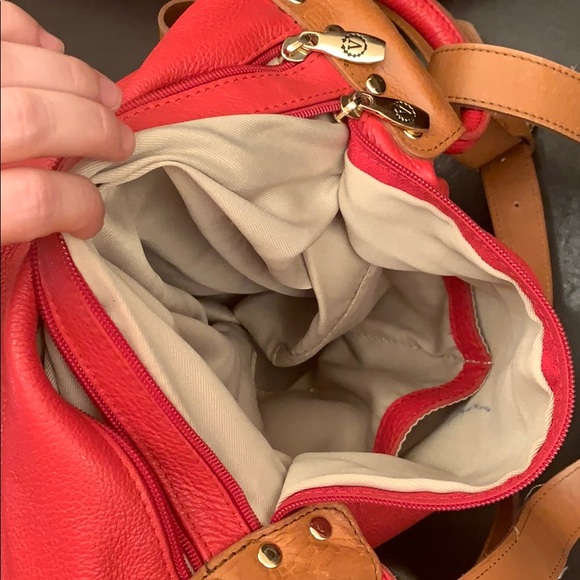 Valentina Italian leather backpack EUC